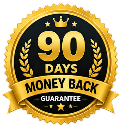 90-day money back guarantee