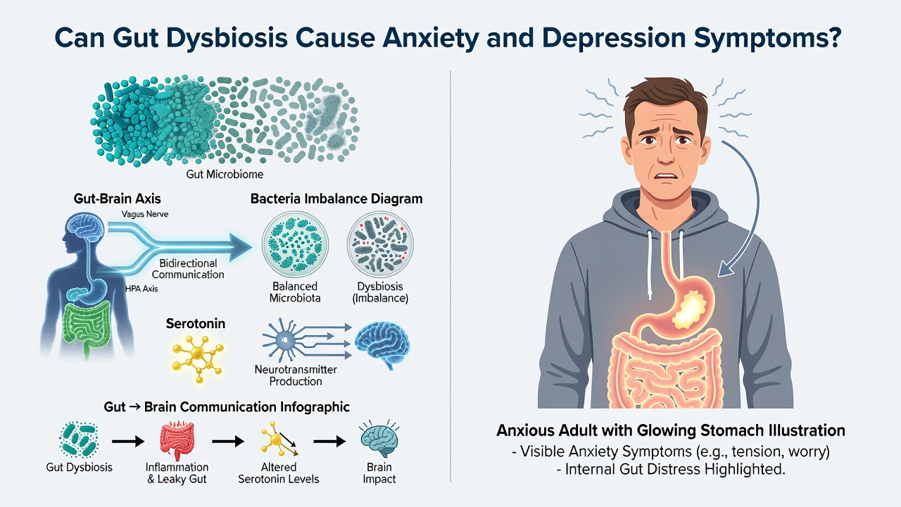Gut Dysbiosis and Anxiety: What the Evidence Shows