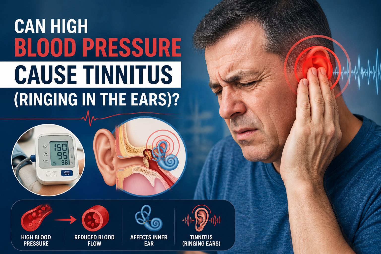 Can High Blood Pressure Cause Tinnitus (Ringing Ears)?