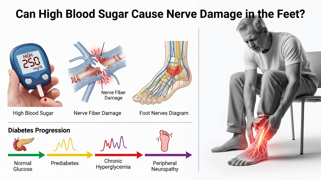 Can High Blood Sugar Cause Nerve Damage in Feet?