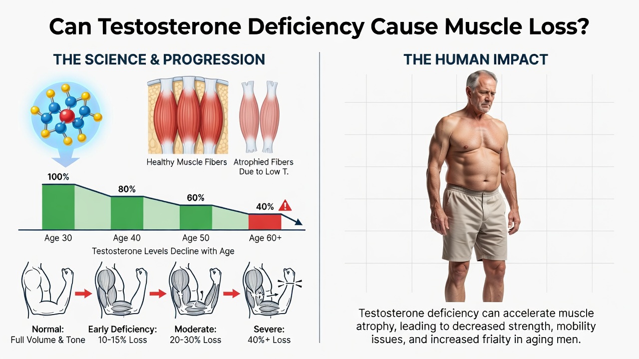 Testosterone Deficiency and Muscle Loss in Men