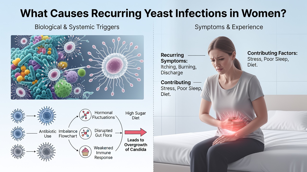 What Causes Recurring Yeast Infections: The Gut Connection