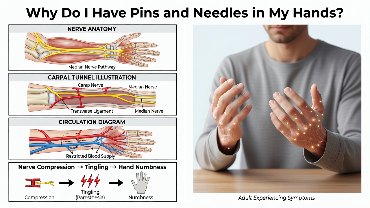 Why Do I Have Pins and Needles in My Hands: Causes & Relief