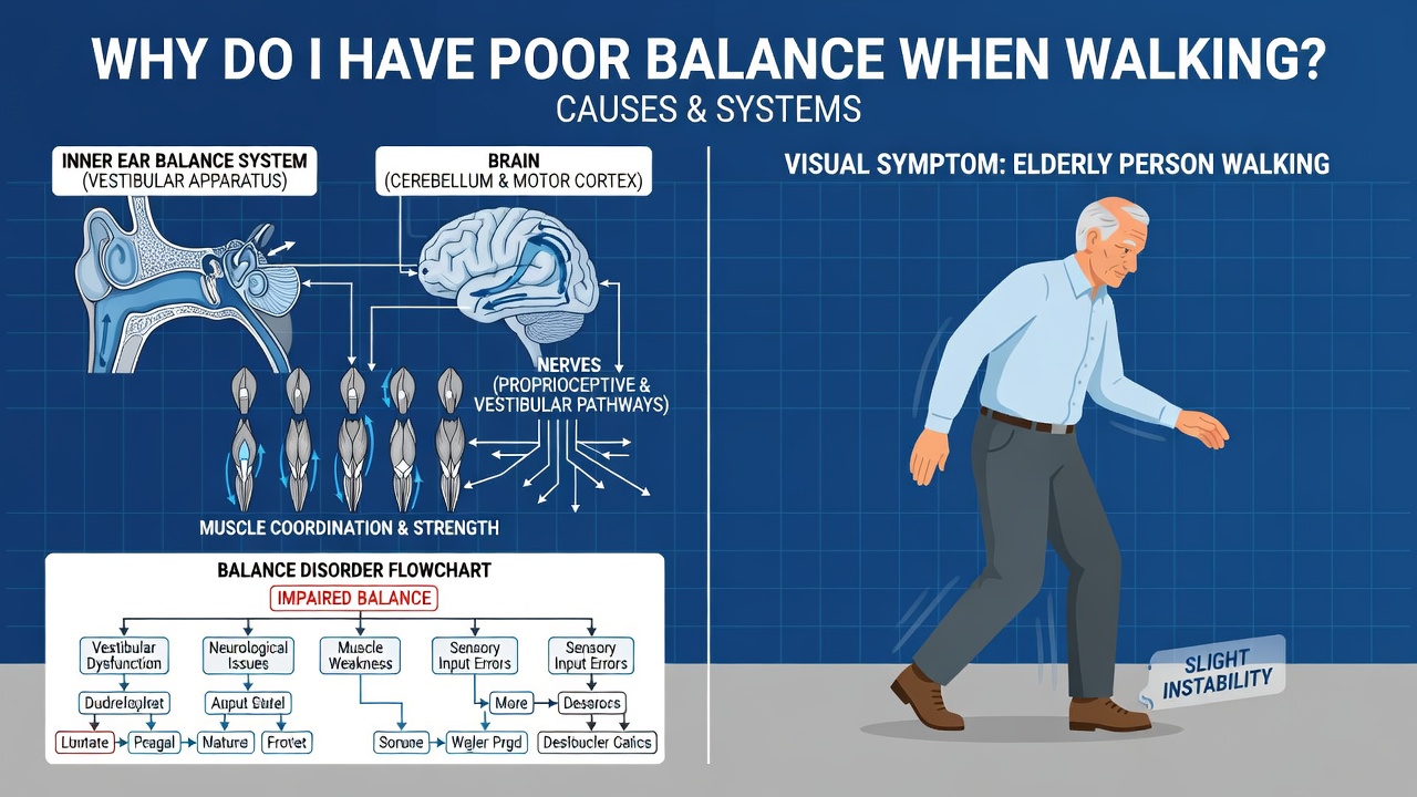 Poor Balance When Walking: Elderly Causes Explained